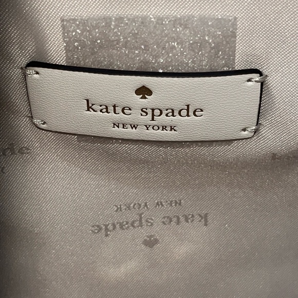 ♠️kate spade Dumpling Straw Large Satchel Bag, Parchment NWT - Picture 12 of 14